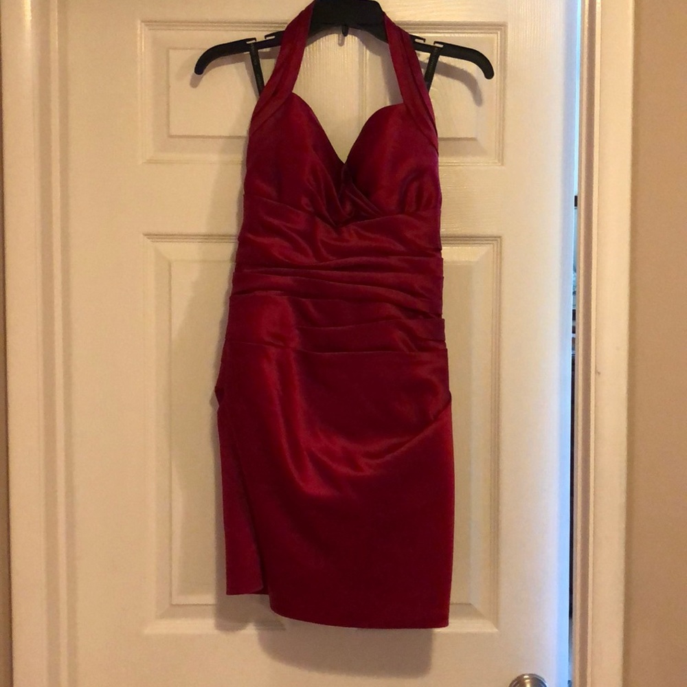 Red Mini Dress - Picture 2 of 3